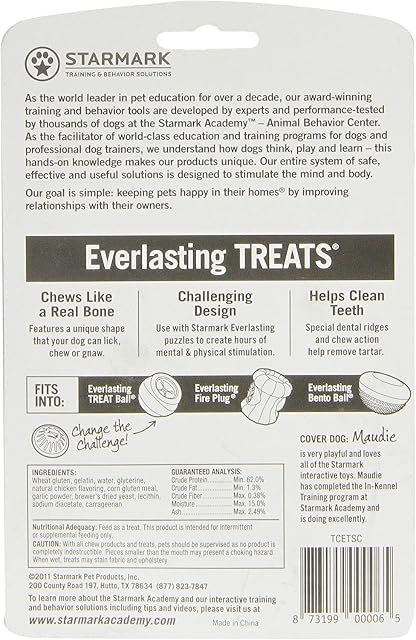 Foto 2 de 2 de StarMark Everlasting Dog Treat Hard Chew Chicken Medium - 3 Pack