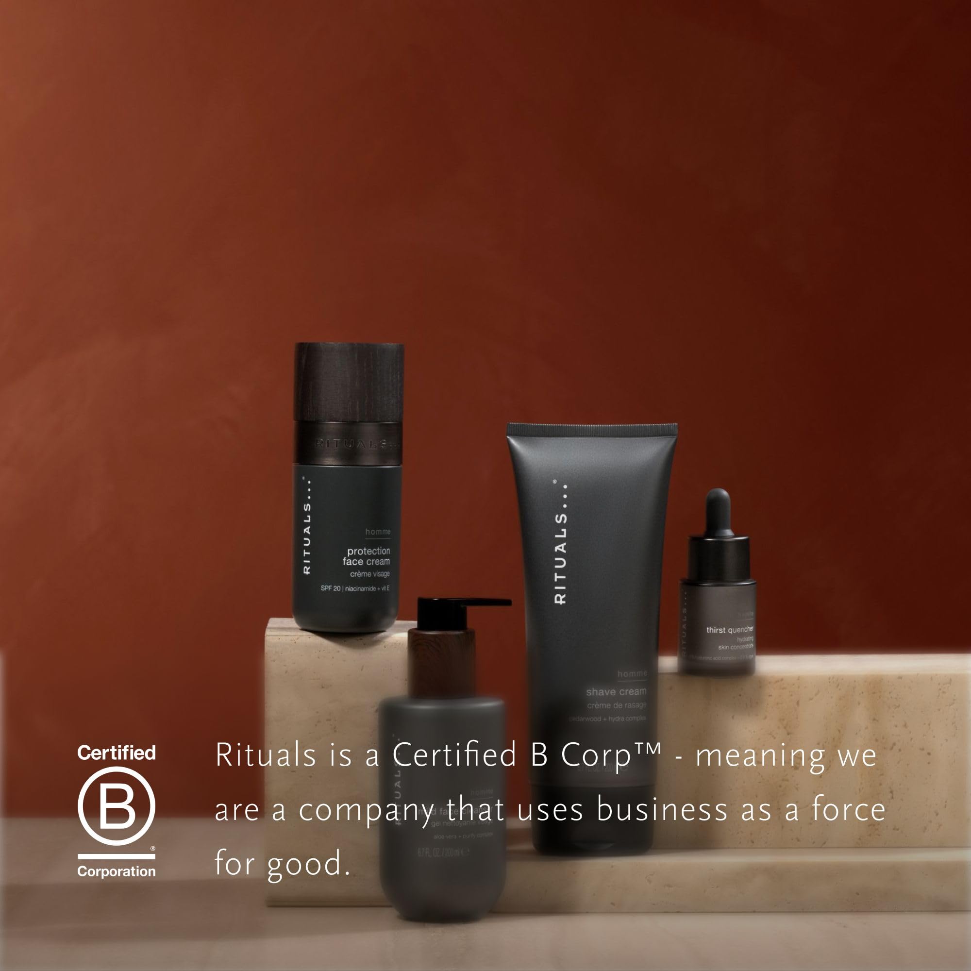 RITUALS Homme Crema Viso SPF 20, Niacinamide, 50 ml | Formula premium Rituals, per la cura quotidiana