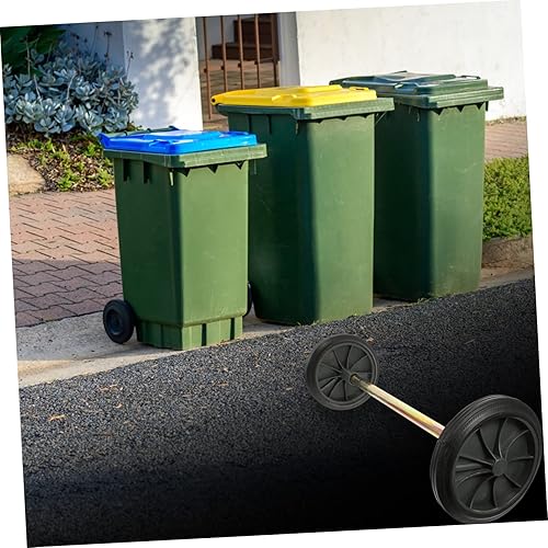 Miniatura 4 de Baluue 1 juego de accesorios para botes de basura, accesorios para enlatado, accesorios para exteriores, rueda de goma, cubo de basura con eje