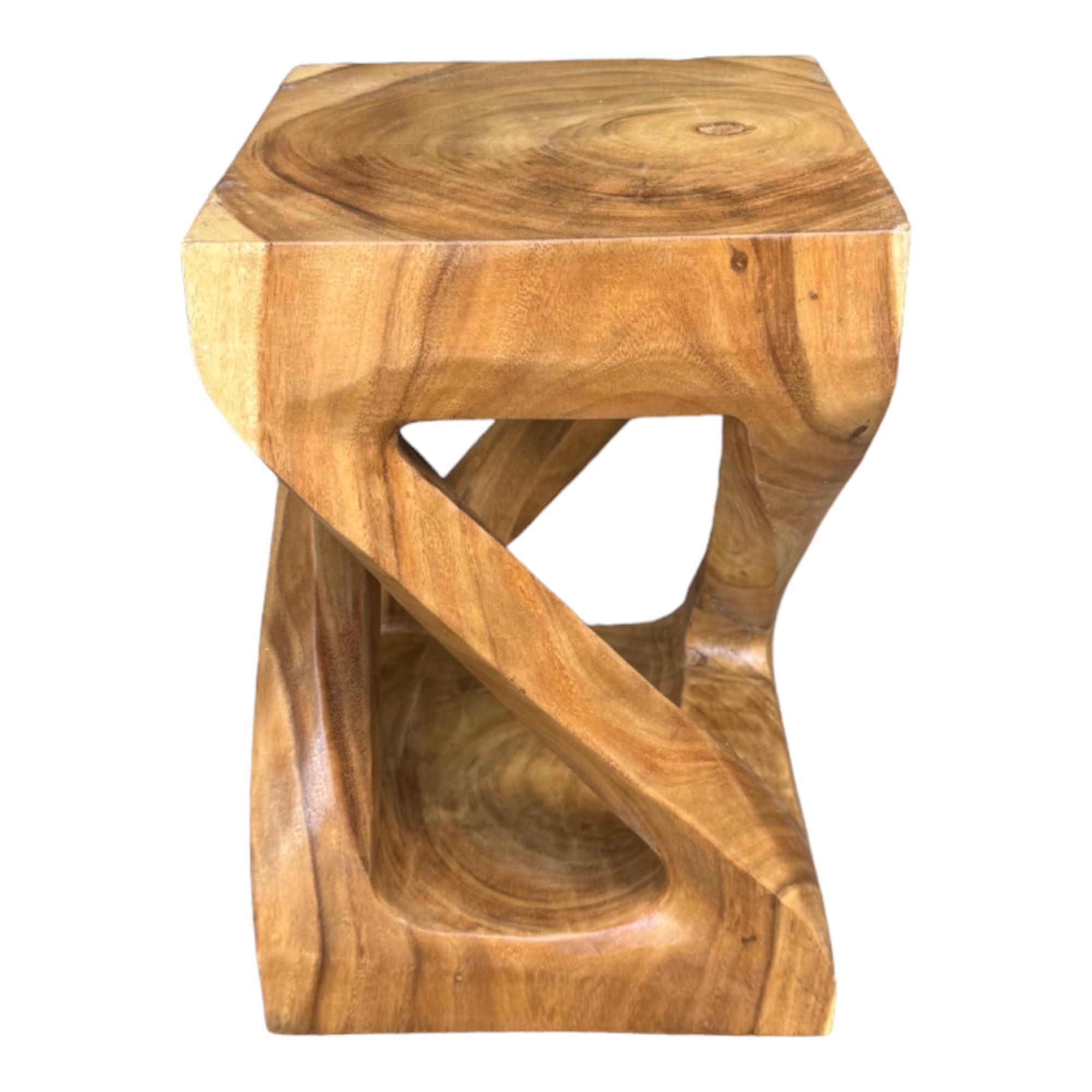 Stoere Unieke Houten Kruk Robuust Teak Houten Bijzettafeltje NO.647 GERESERVEERD! | BFH65731