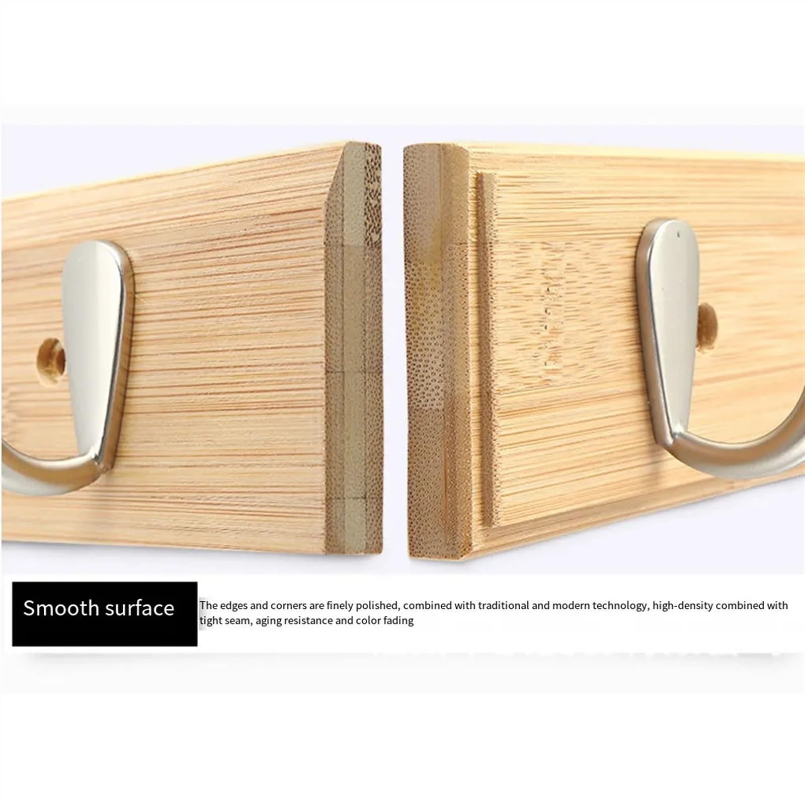 CFWSHJ Ganci Appendiabiti Appendiabiti da Parete, Appendiabiti da Ingresso, Appendiabiti in Legno e Metallo, Appendiabiti Decorativo in Legno per Appendiabiti, Sciarpa, Borsa, Asciugamano, Gancio da