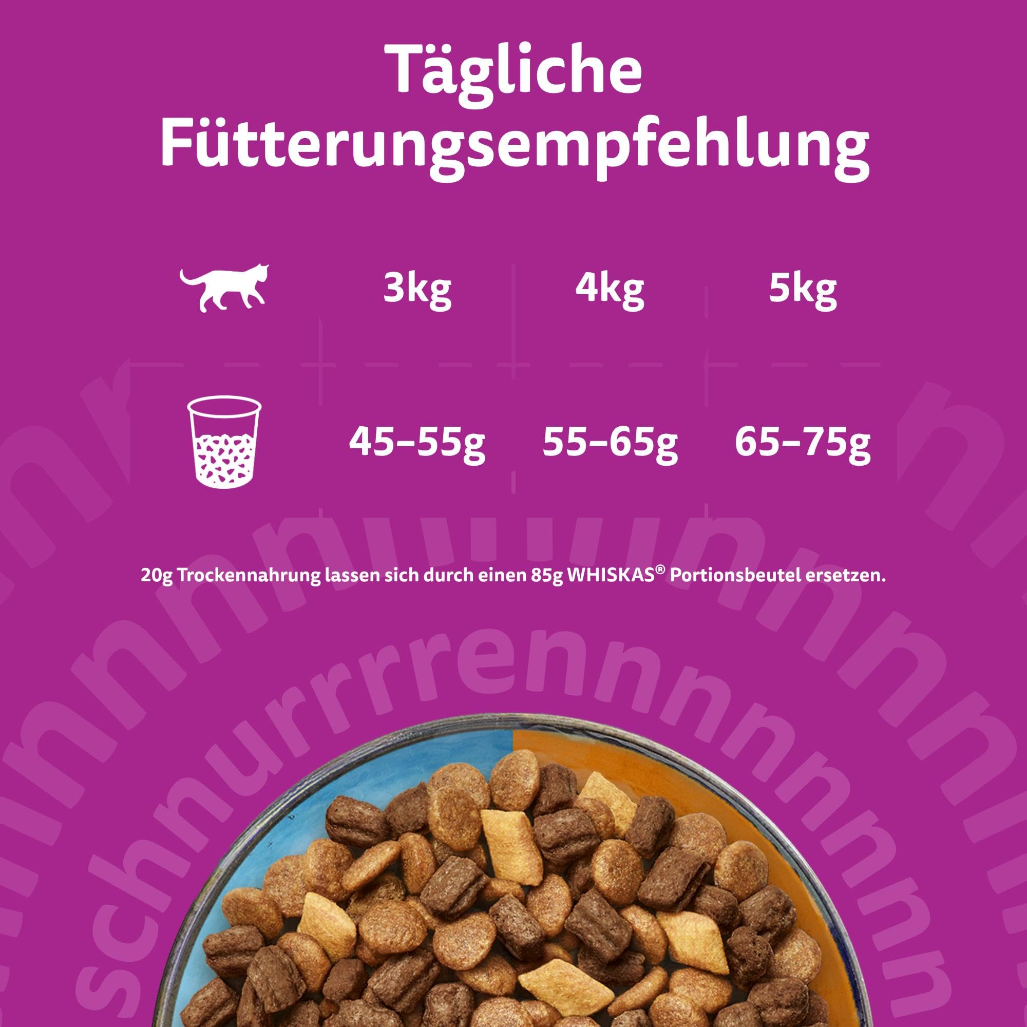 Whiskas Duo Trockenfutter für ausgewachsene Katzen 6 x 1.9 kg Surf & Turf