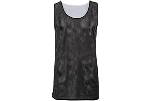 Badger Sport Black/White Ladies Reversible Mesh Tank Top Jersey Uniform