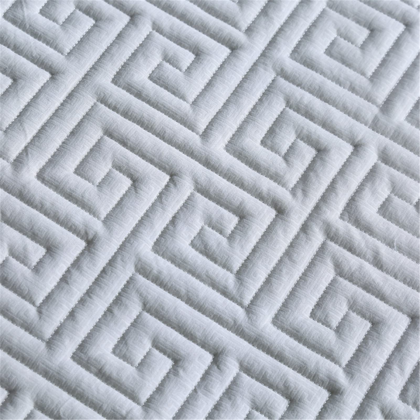 Protector Colchon, Home Protector de Colchón Acolchado, Cubrecolchón, De Fibra, Transpirable, Confortable, Cubre Colchón (Gris,EstáNdar 120x200cm)