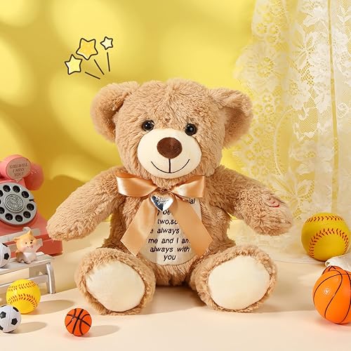 Miniatura 2 de Silipull Oso de peluche de 12 pulgadas para el día de San Valentín con grabadora de voz, módulo de grabadora de sonido de voz de 30 segundos, oso de