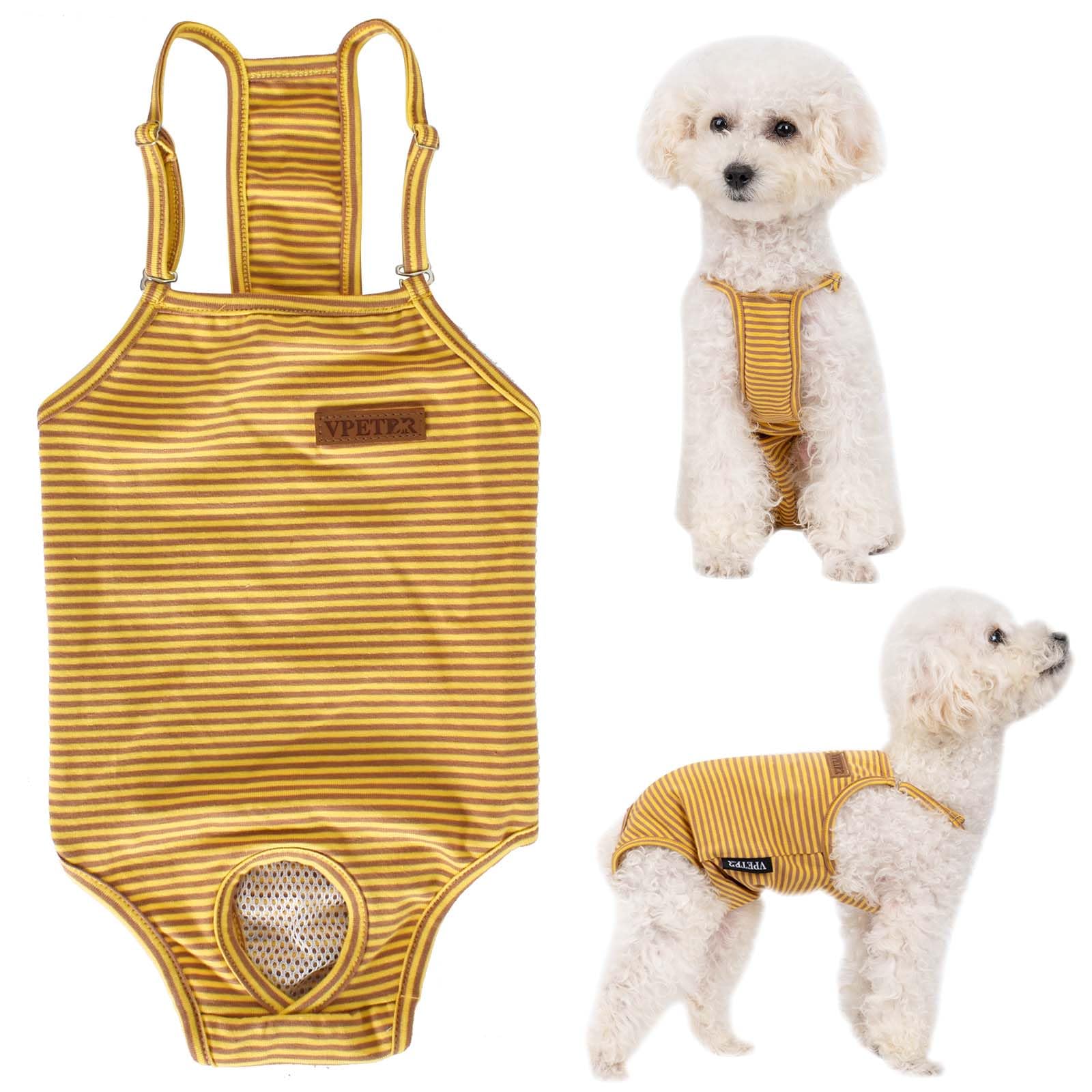Dog Period Pants Reusable, Washable Sanitary Nappies for Female Dogs with Adjustable Suspender, Anti-Mating Safety Shorts