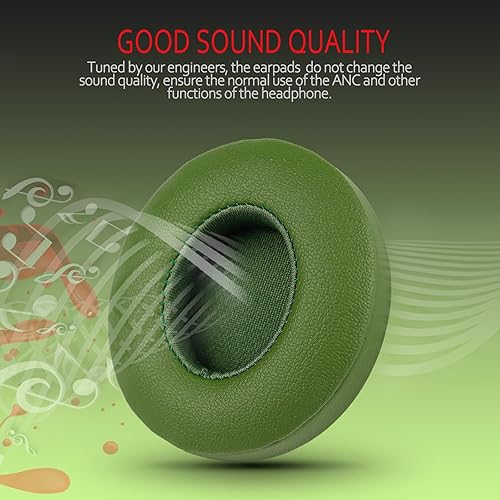 Vista 54 de Krone Kalpasmos Almohadilla de repuesto de gel refrescante para auriculares Beats Solo 2 y 3 inalámbricos/con cable, almohadilla de oído instantánea