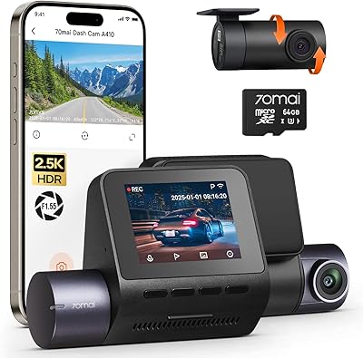 70mai A410 dashcam 2.5K + 1080p