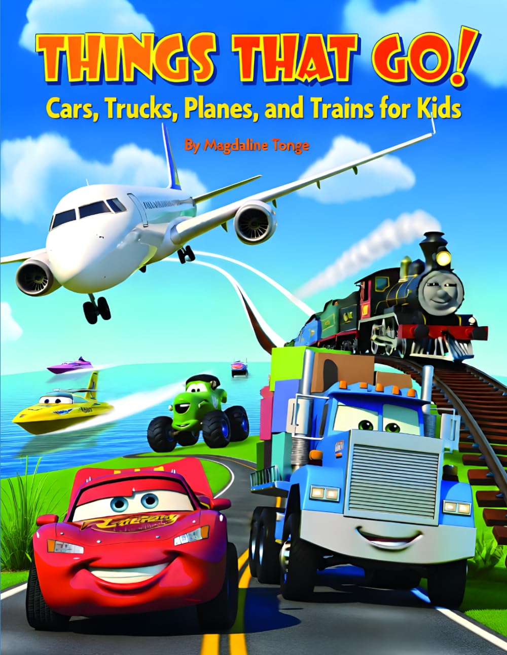 THINGS THAT GO! Cars, Trucks, Planes, and Trains for Kids: transportation books for kids, vehicles for children, cars trucks planes trains book, ... learning, kids book about vehicles