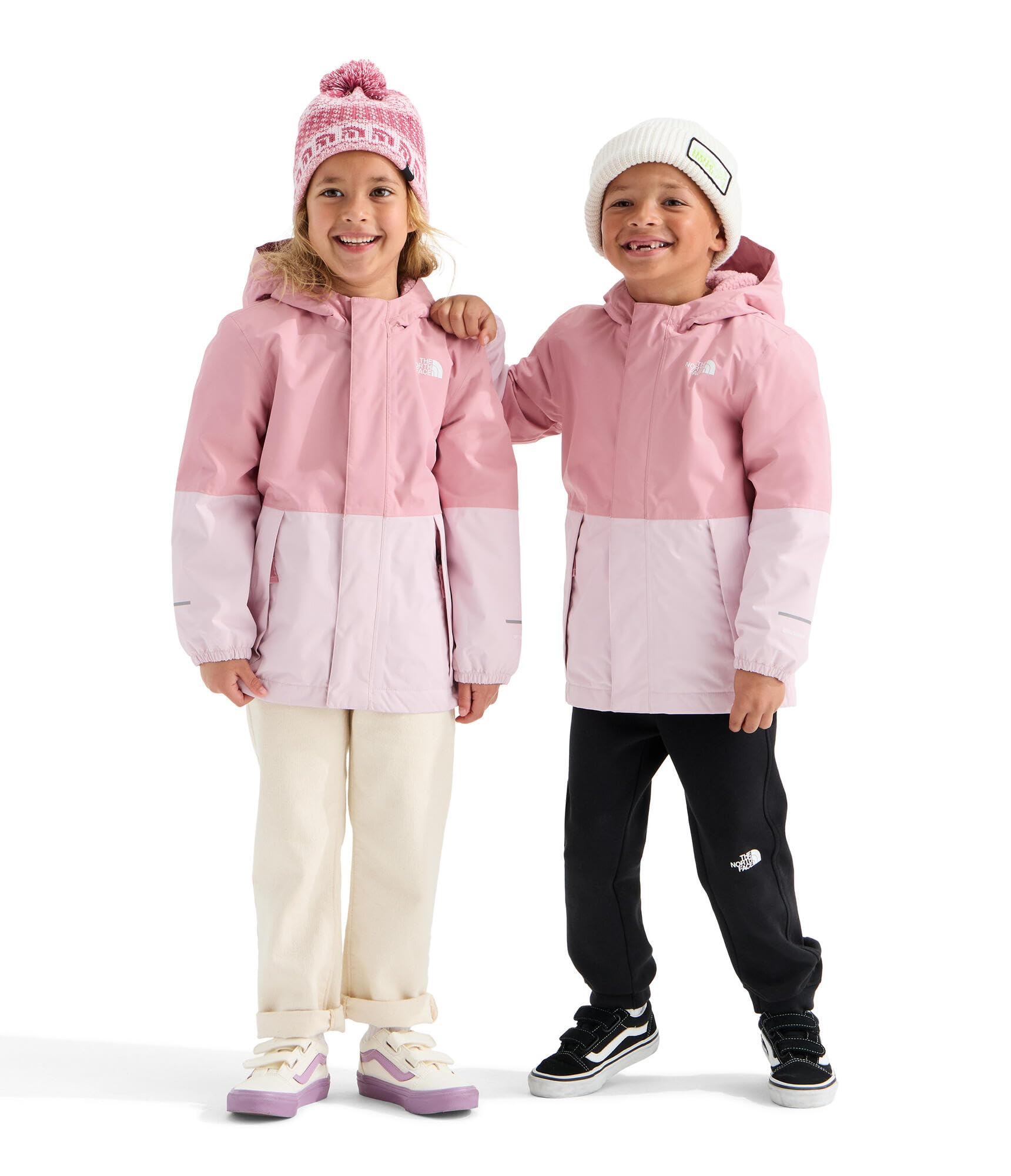 THE NORTH FACE Kids' Antora Rain Jacket | Waterproof, Breathable, 3-piece Hood, Secure Zip Hand Pocket