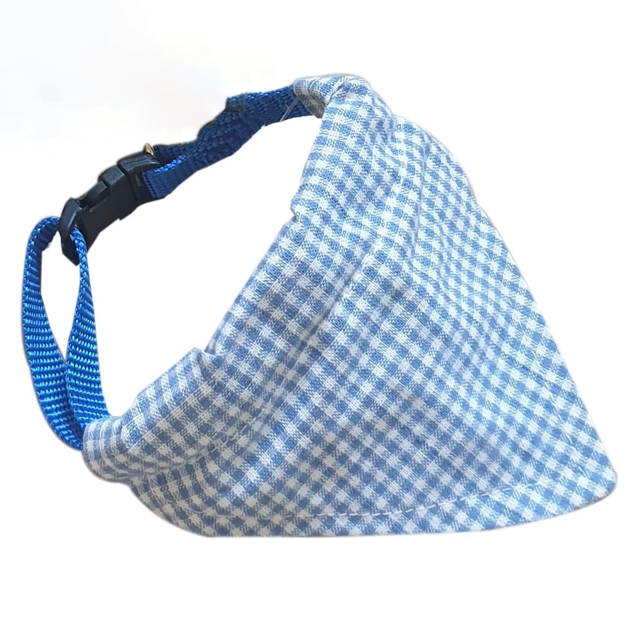 A+a Pets Scarf for Pets with Buckle (Cats) (Small, Gingham Checks Blue) (B09HXWW44X) Amazon Price History, Amazon Price Tracker