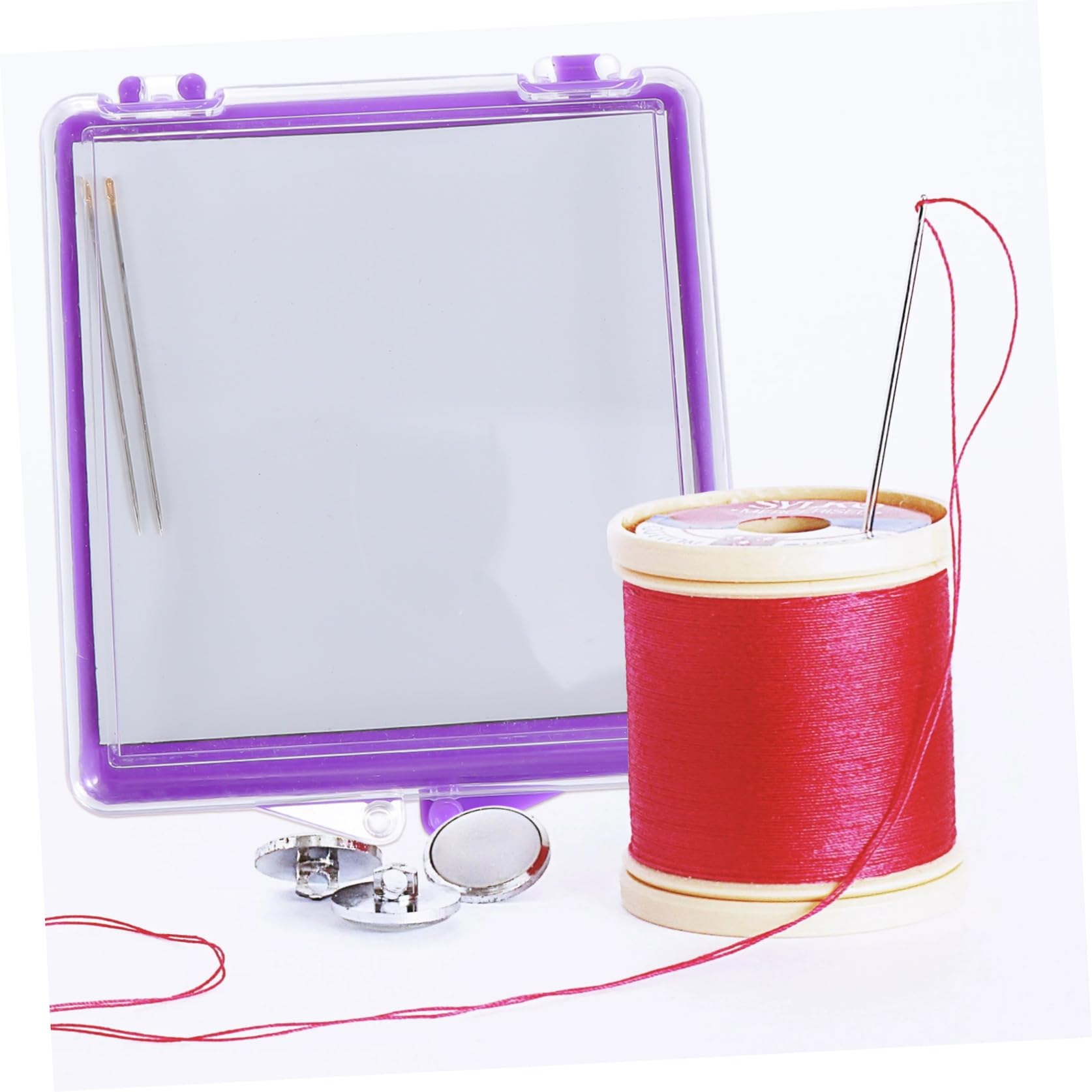 NUOBESTY 6piezas Alfileteros Magnéticos Caja De Almacenamiento Herramientas De Costura Para Agujas Alfileres y Clips Diseño Portátil y Ligero Para Uso Doméstico y Manualidades