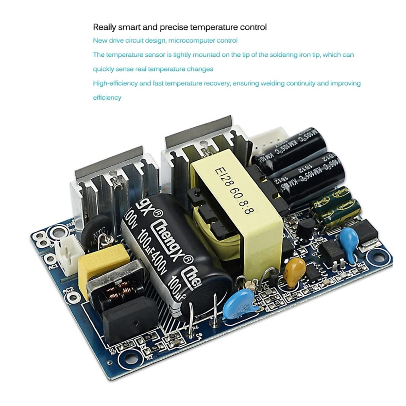 Kits de soldador eléctrico 75W y 950D, cabeza hierro for soldar portátil, Mini estación soldadura Digital con herramientas puntas T13,Ajuste industrial