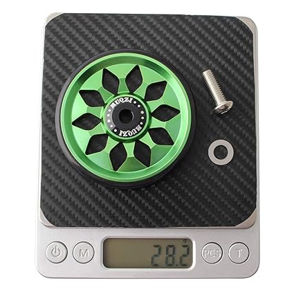 Sahil Enterprises 60mm Folding Bike Easy Wheel EZ Wheels for Brompton Transport Carry Green