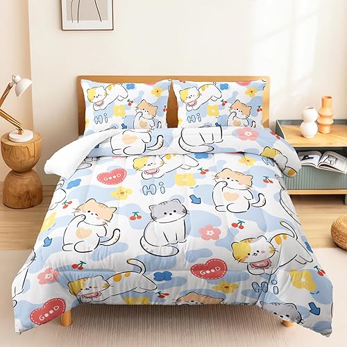 Vista 181 de CVHOUSE Juego de edredón de caballo rosa, tamaño individual, juego de ropa de cama de caballo rosa, juego de edredón suave y transpirable para niños