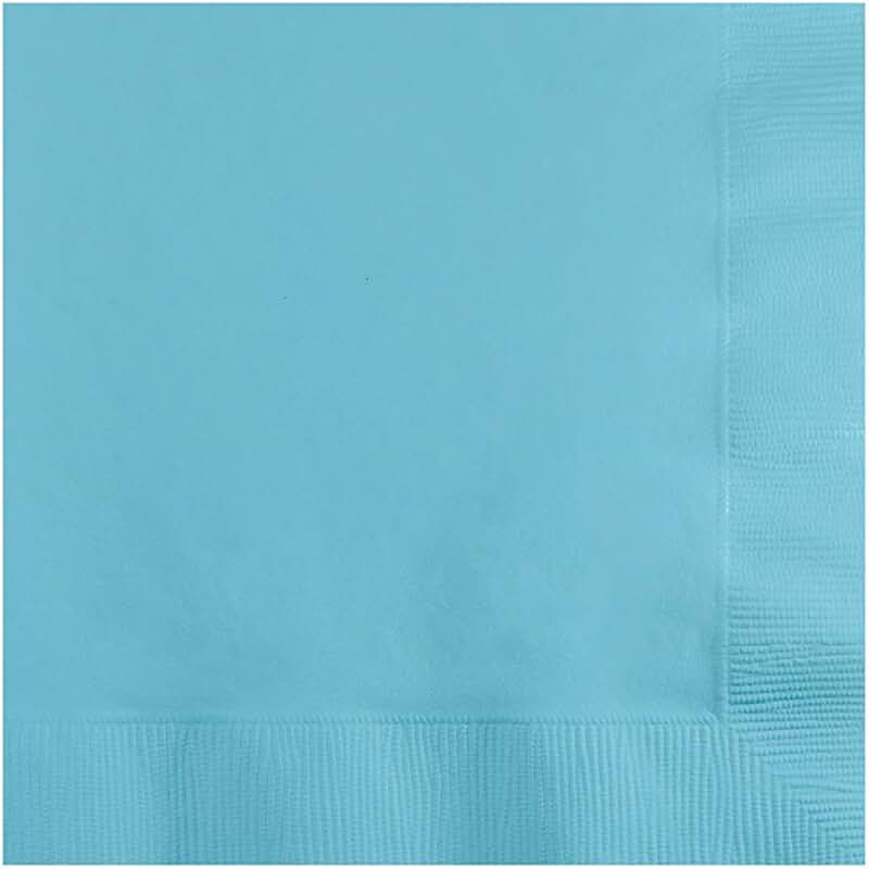 light blue napkins