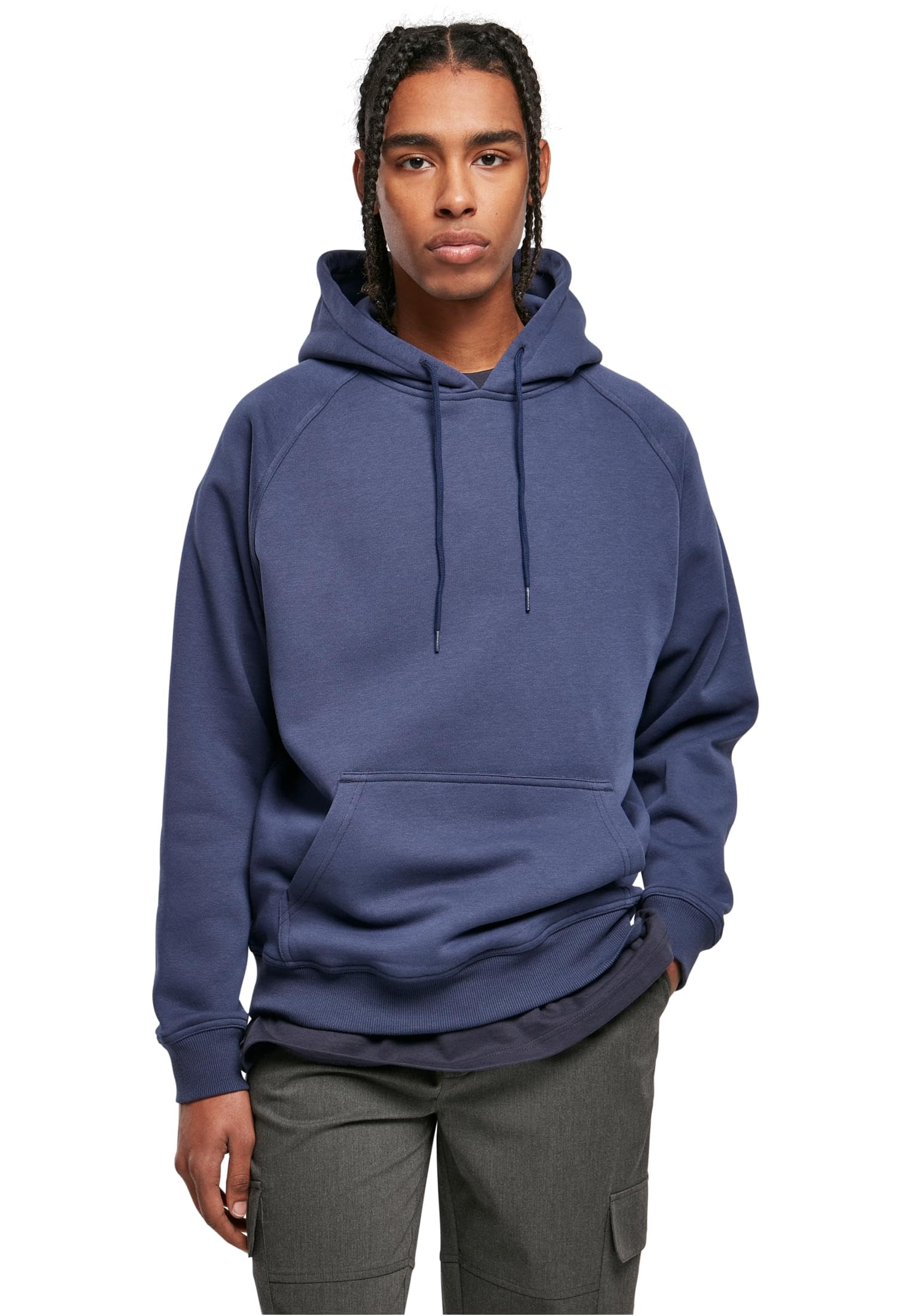 Urban Classics Mens Tb014-blank Blank Hoody, Darkblue, L UK