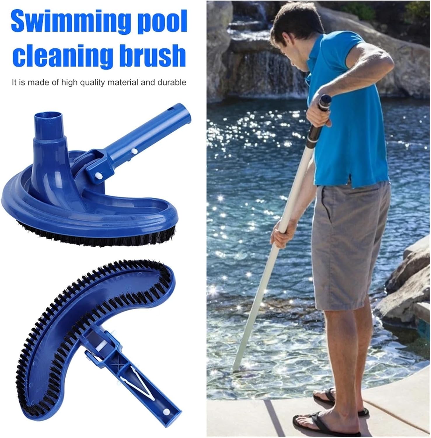 Swimming Pool Vacuum Cleaner Suction Fish Pond Pool Cleaner Head Pond Fountain Spa Pool Cleaning Brush Effective AgainstedStains