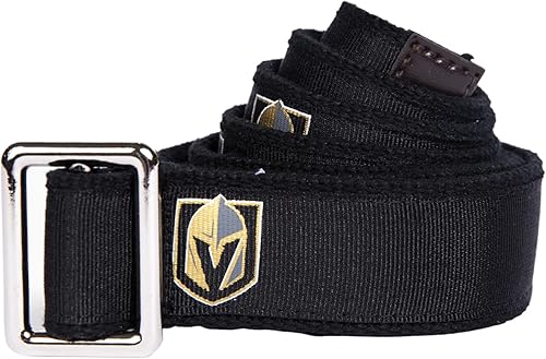 Vegas Golden Knights NHL Hockey Belt Officially Licensed With Nickel Finished Brass Buckle And Logo Tin