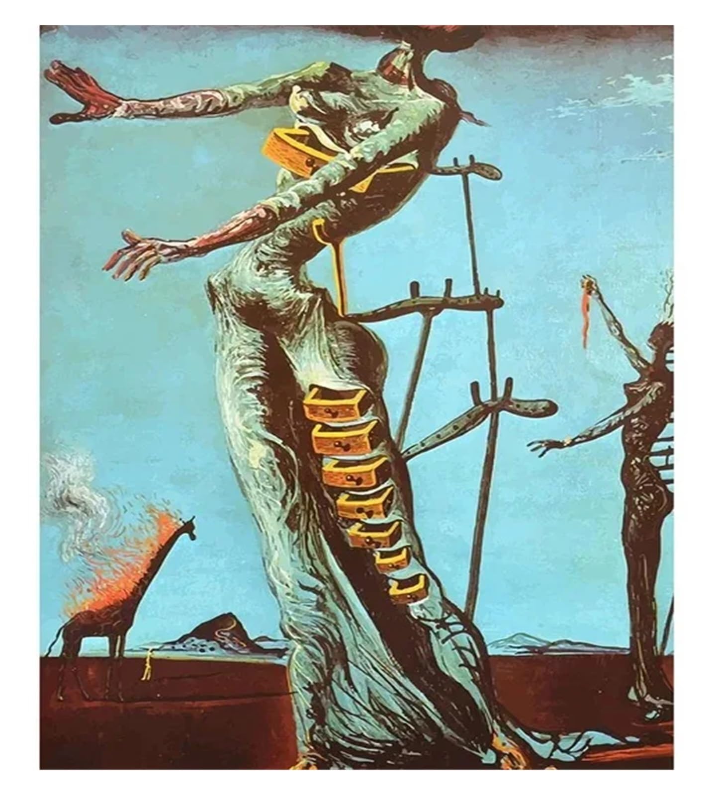 Affiches et Imprimés Salvador Dali - Toile Art Mural Salon 20x30