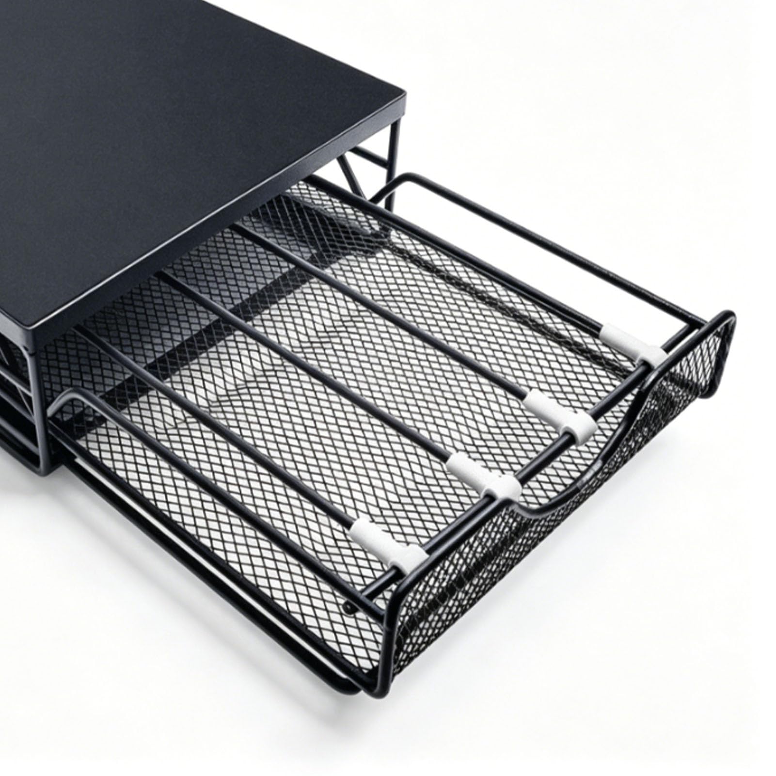 Matybobe Organizer Capsule Caffè Regolabile Contenitore 50 Cialde, (Black)