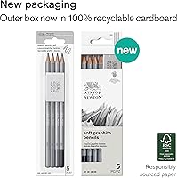 Vista 2 de Winsor & Newton Studio Collection - Lápices de grafito, juego de 5