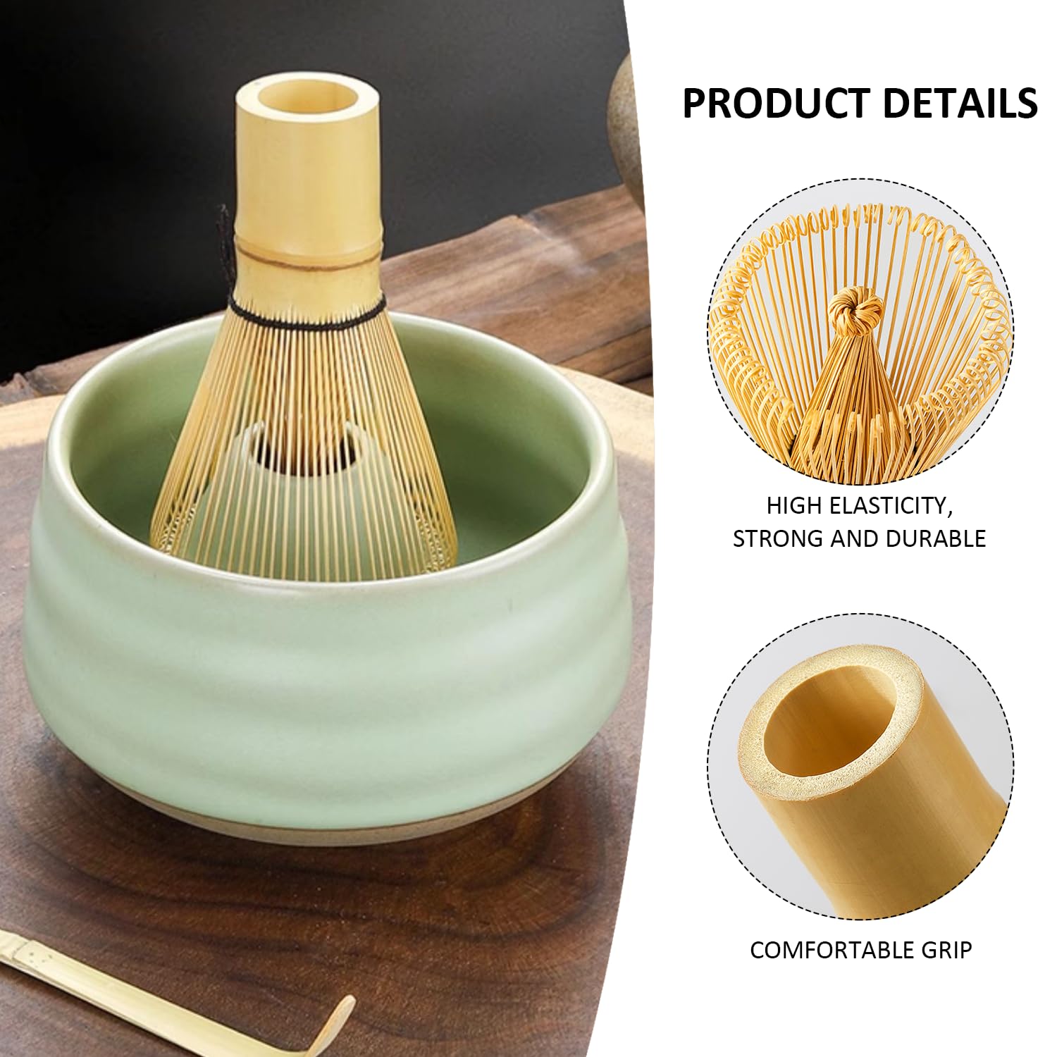 Matcha Making Tools 1 Matcha Blender, 5 Piece Wooden Tea Tools, Matcha Kit, Matcha Blender ...