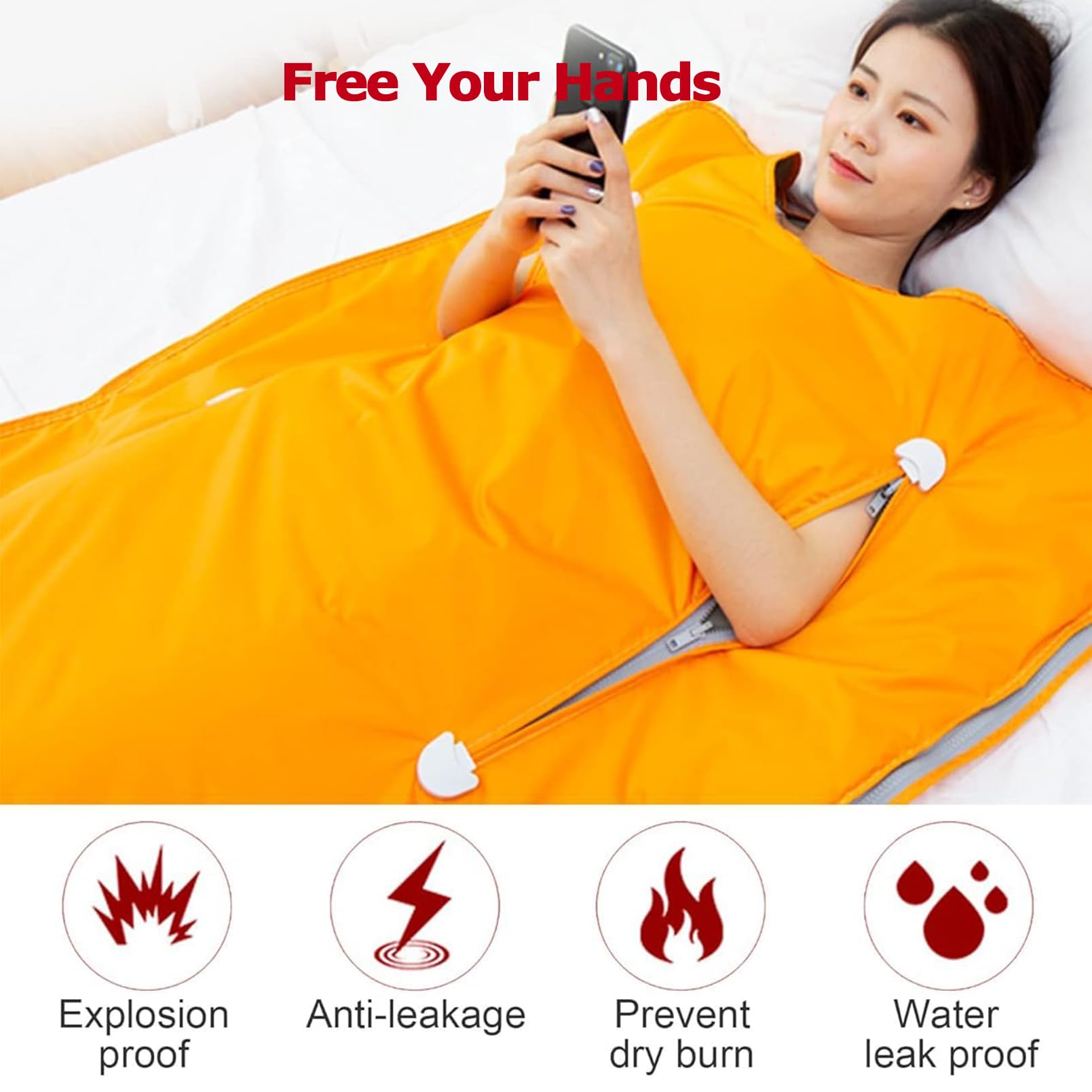 Manta de sauna portátil, impermeable para el hogar, 7 capas de aislamiento y calefacción para pérdida de peso y moldear el cuerpo