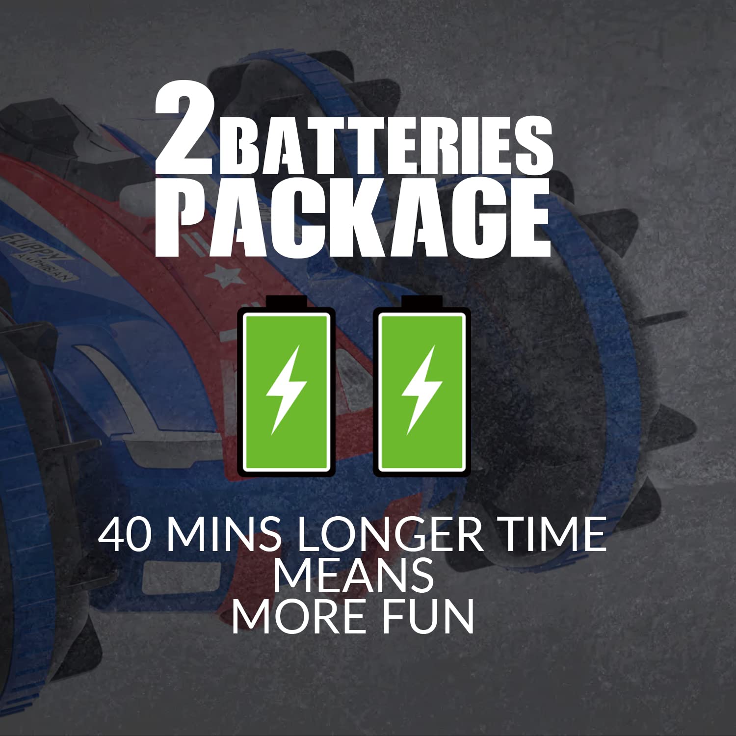 VOLANTEXRC Toys for 6-12 Year Old Boys Amphibious RC Car for Kids 2.4Ghz Remote Control Boat Waterproof 4WD RC Monster Truck Stunt Car Boys Girls Christmas Birthday Gifts All Terrain Beach Pool Toys