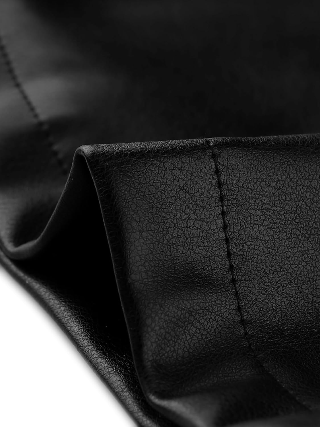 Allegra K Faux Leather Casual Pant for Women's High Waist Bell Bottom Flared Long PU Trouser - Image 5