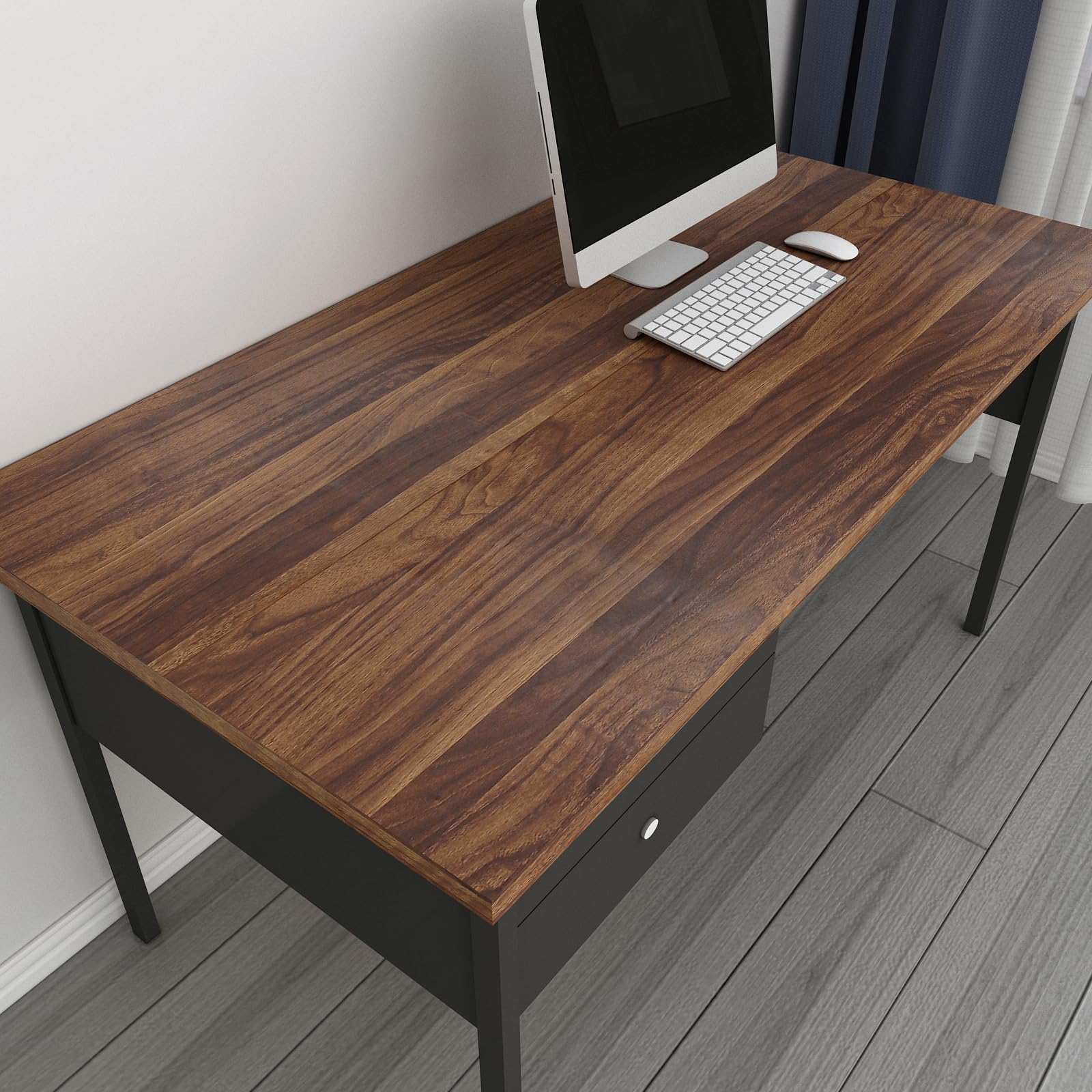 Decotalk Vinilo Adhesivo Muebles Madera Marron 90X500cm Papel Pintado Autoadhesivo Madera Vinilo Encimera Cocina Resistente al Agua Vinilos Adhesiva Decoración de Paredes en Baño Cocina Sala de Estar