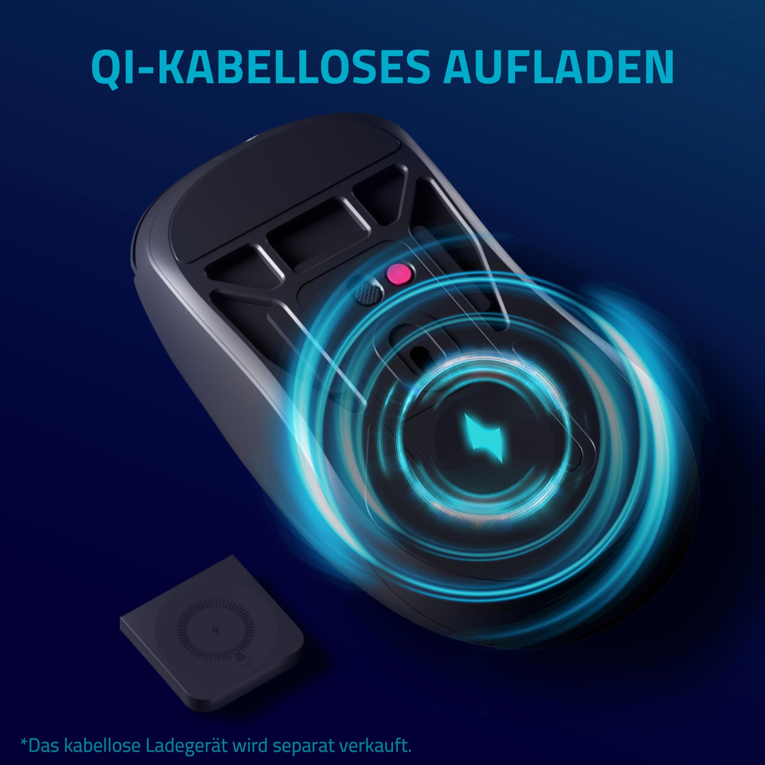 Rapoo V200PRO Souris de Jeu sans Fil Haute Performance 2,4 GHz avec capteur Optique 26000 DPI Accélération 50 G, 650 IPS, jusqu'à 160 h d'autonomie, PC/Mac - Noir