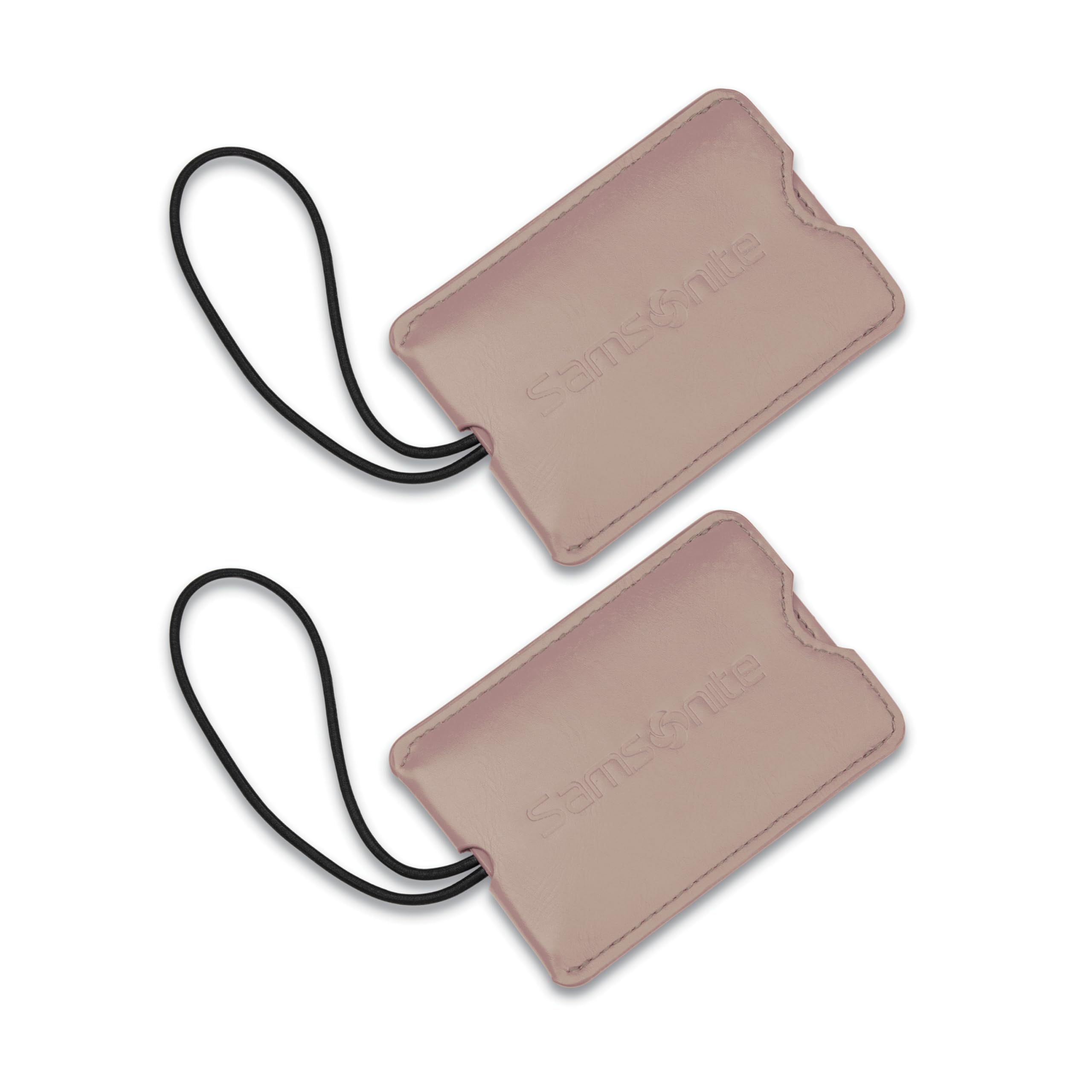2-Pack Vinyl ID Tags, Dusty Rose