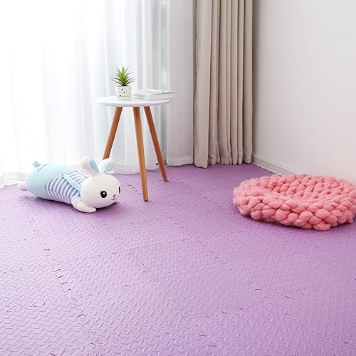 Miniatura 8 de Tapete de juego de espuma EVA, 16 azulejos coloridos para bebé, tapete de juego cuadrado para niños con color sólido, azulejos de espuma