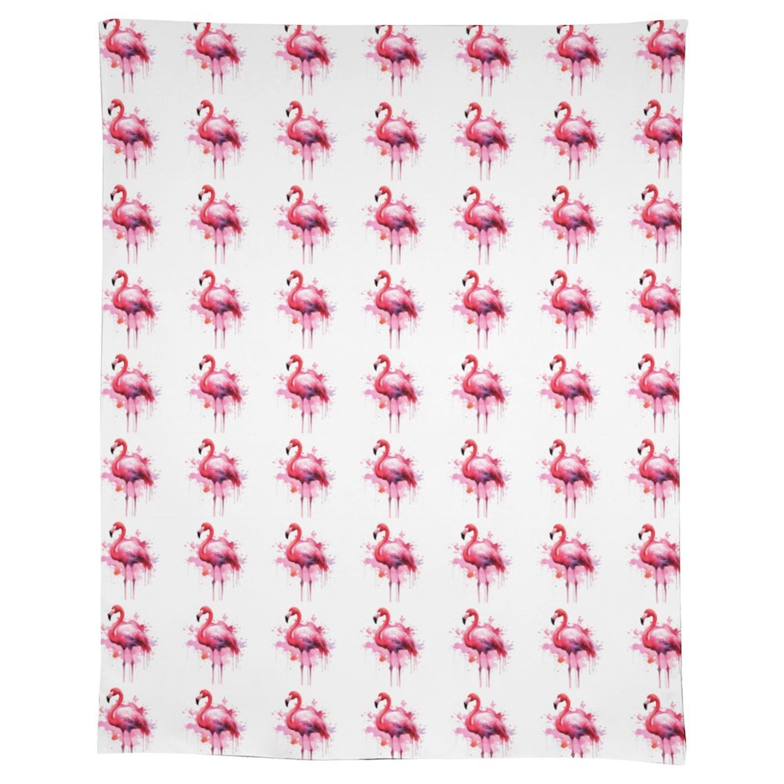 Nappe rectangulaire en lin flamant rose pour une table de salle à manger rustique et élégante