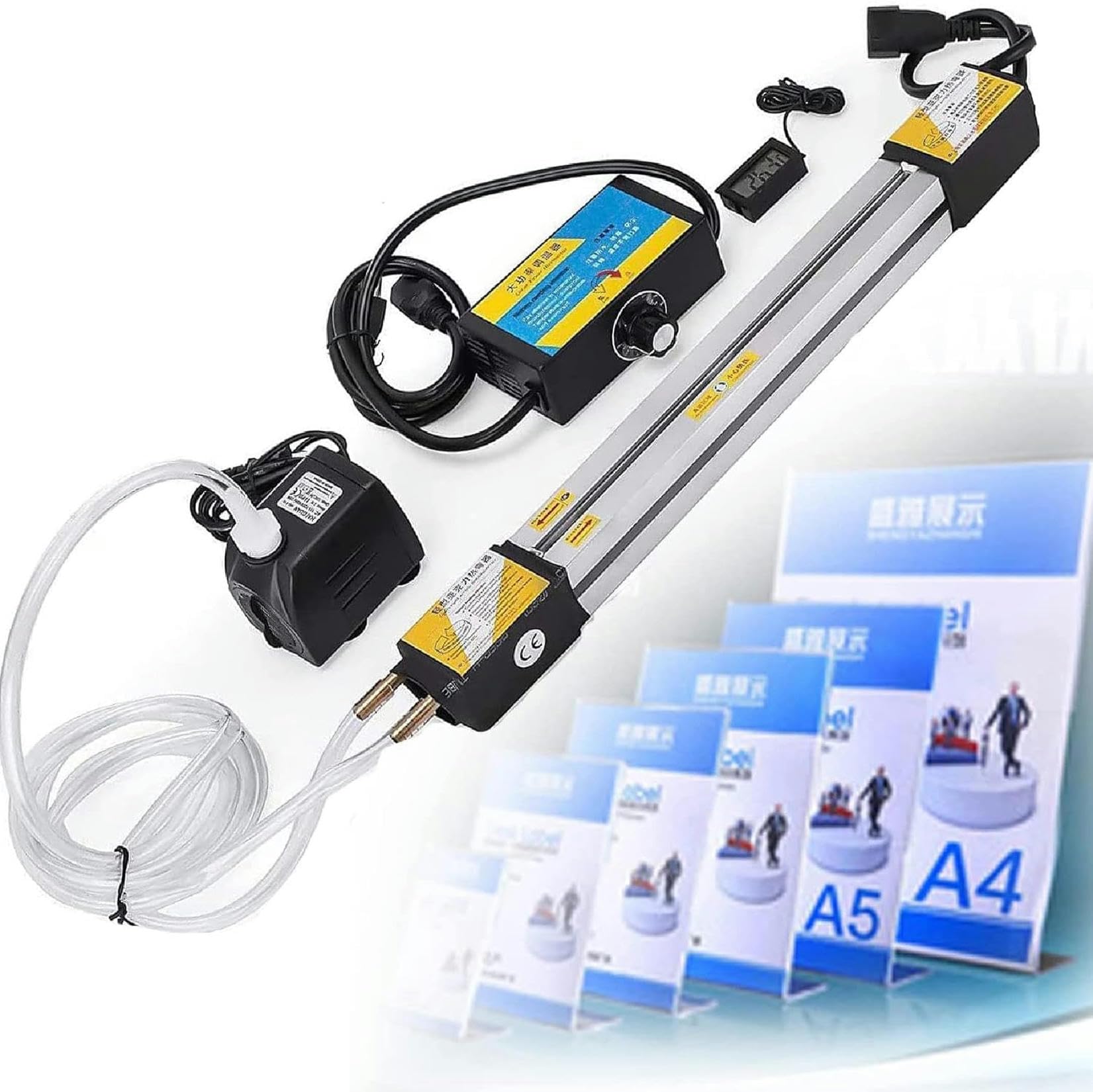 SnamicE 30CM Acrylic Bending Machine,Manual Plastic Strip Bender LightBox PC/PVC/PP Bending Machine with Bracket and Angle Adjust,1-6mm Thickness