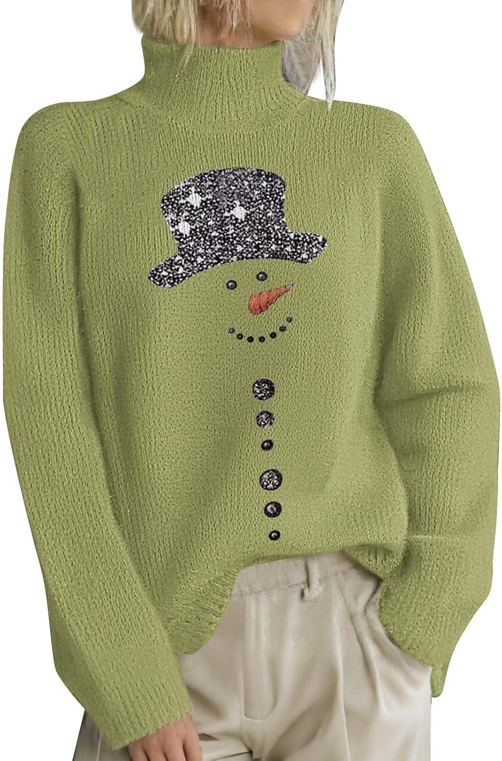 Lustiger Ugly Christmas Pullover Für Damen - Weihnachtsbaum Muster, Vintage Style, Feinstrick & Bequem