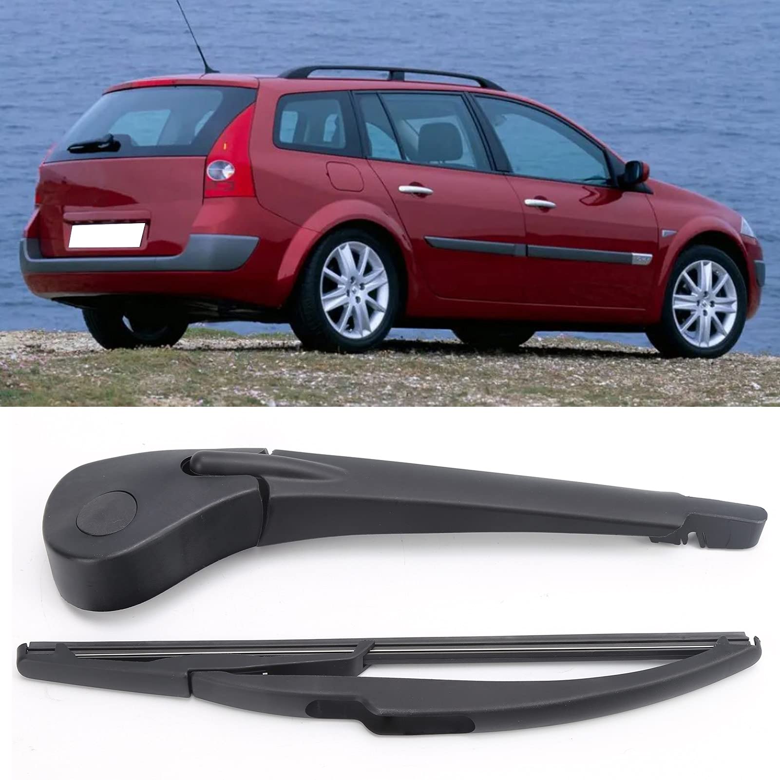 Tylne pióro wycieraczki, ramię wycieraczki tylnej szyby samochodu 7701056801 wymiana naprawa wycieraczki pasuje dla MEGANE II Grandtour 2004-2009