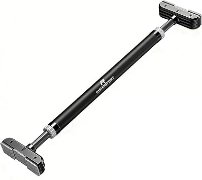 RHINOSPORT Pull up bar door frame without screws adjustable 69-92 cm 27.1-36.2 inches, load capacity up to 200 kg