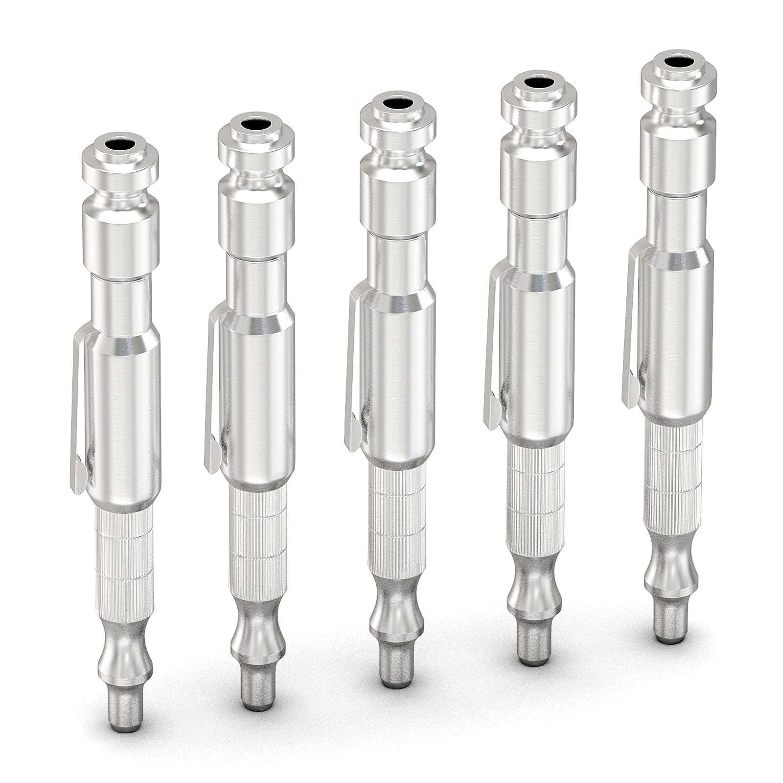 GASHER 5PCS Adjustable Pocket Air Blow Gun with 1/4" T-type Plug