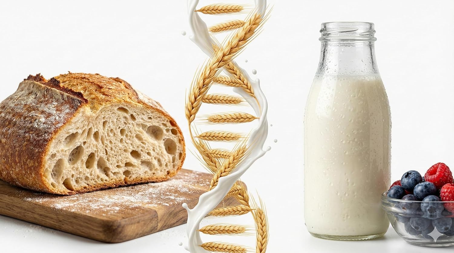 Dough Dough at Home: Cultivo de Masa Madre y Kéfir Todo en Uno – Dual Life Fermentación Rápida en 24 Horas – Para Pan y Leche Probiótica – Cultivos Vivos Naturales Activos