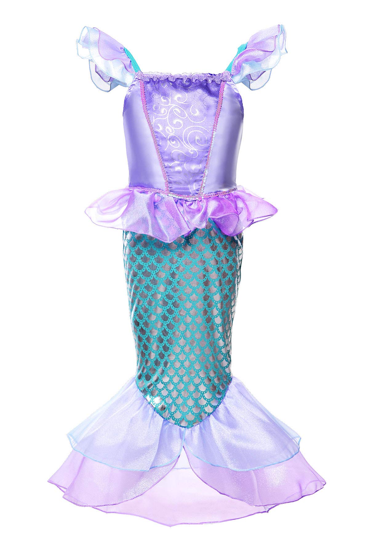 Jurebecia Fille Sirène Robe Princesse Habiller Fantaisie Costume Enfant Halloween Déguisement Anniversaire Fête Cosplay - Jeux - Jouets Jurebecia Fille Sirène Robe Princesse Habiller Fantaisie Costume Enfant Halloween Déguisement Anniversaire Fête Cosplay - Jeux - Jouets