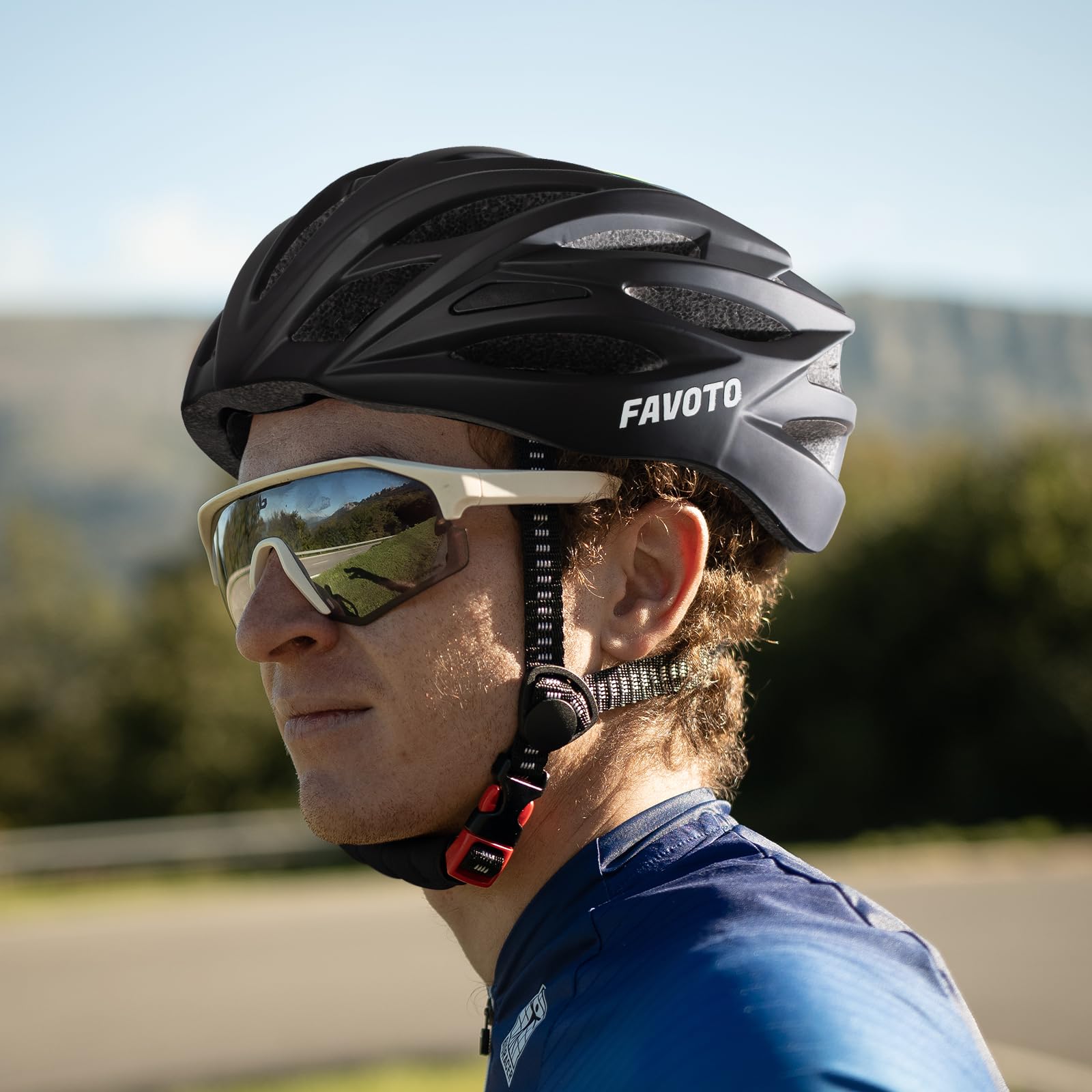 Favoto Casque de Vélo Réglable Léger Certifié CE TUV Casques de Cyclisme VTT Route Montagne