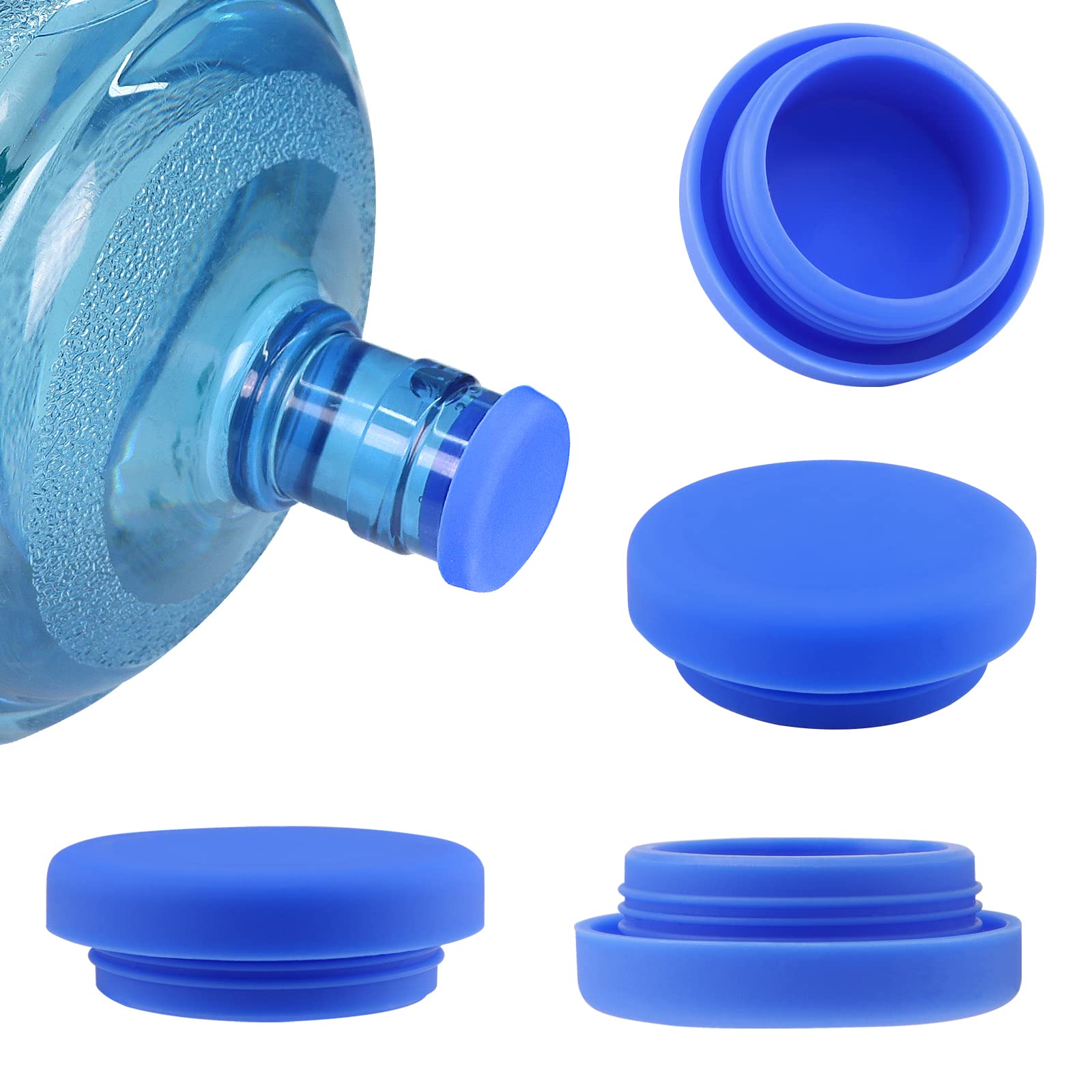 Buy 4 Pack 5 Gallon Water Jug Caps for 55mm Bottles, Reusable Water Jug