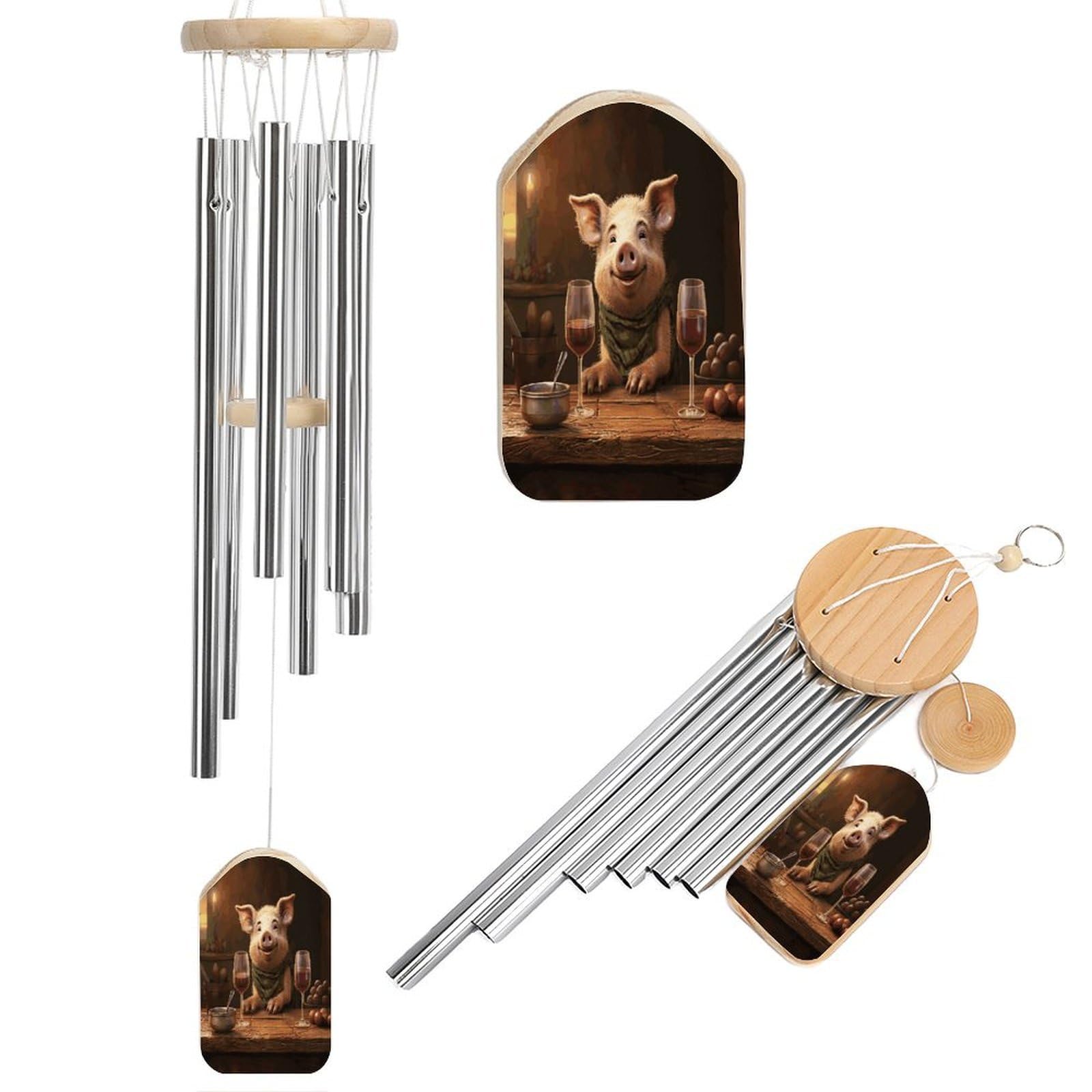 Adfgyerh Style Smiling (18) Wind Chimes For Outside, Memorial Windchimes Deep Tone Soothing Melodic Tones, Sympathy Wind Chimes For Patio Home Or Garden Decor