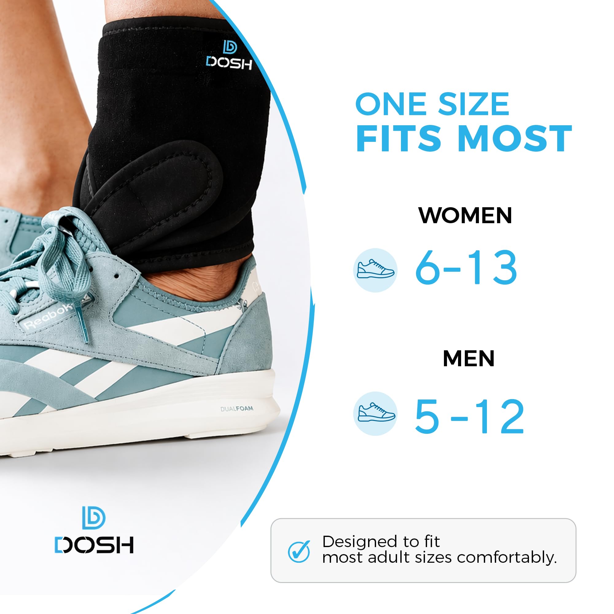 Dosh AFO Soporte para caída de pie para caminar Unisex Derecho Talla única