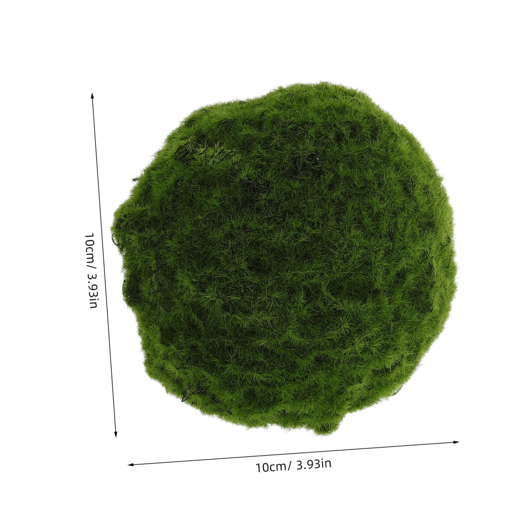 Ciieeo Realistic Faux Moss Ball Decorative Topiary Sphere for Home Garden and Store Displays Lightweight Easy to Install Greenery Decoration