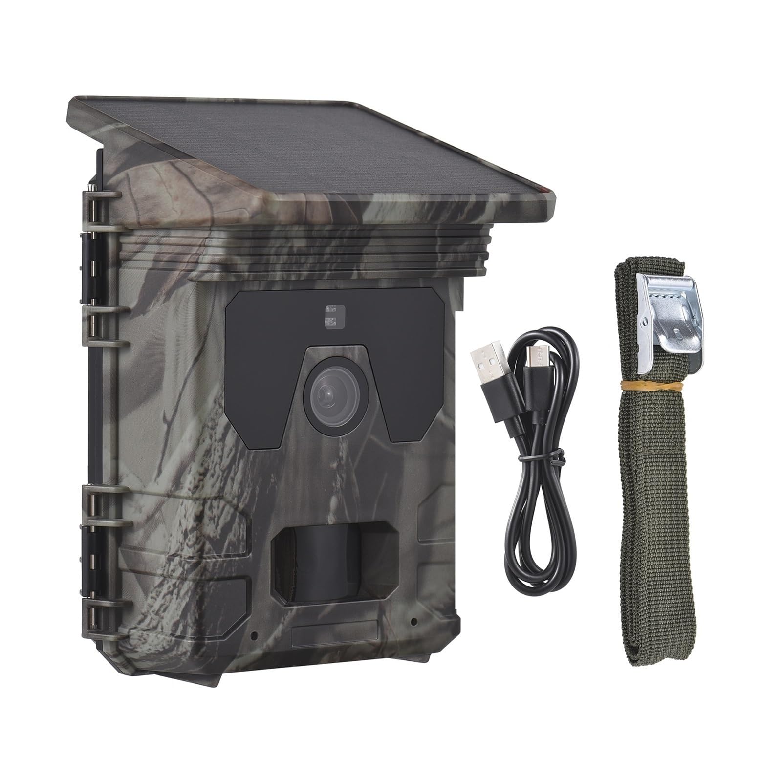 Cámara Vida Silvestre Cámara De Caza 4K 50MP, Rastreo Visión Nocturna con Energía Solar, IP65, Resistente Al Agua, Tiempo Disparo 0,3 S, For Exteriores Confiable Preciso