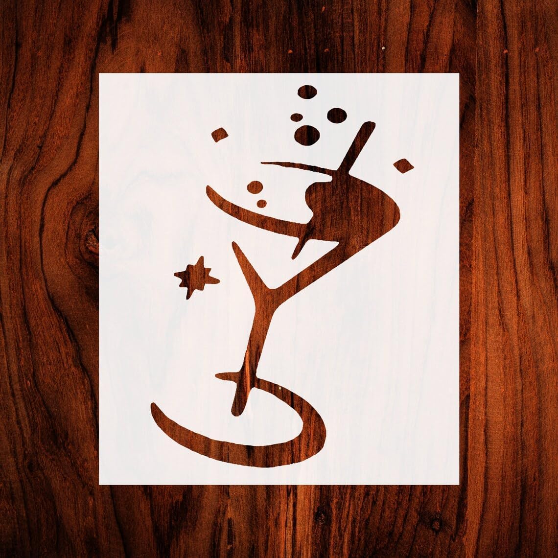 Martini 8x10.5 inches Stencil Drinks, Bar, Wedding, Bachelorette Crafts Material Scrapbooking for DIY Projects and Crafts Airbrush Painting Drawing and More Reusable Stencil STENCILAIR