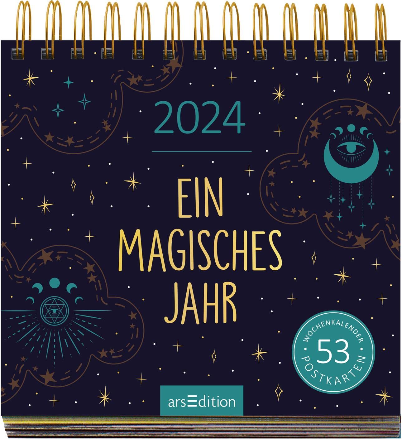 Display Postkartenkalender 2024: Mit 20 x 3 Ex. | Wochenkalender 2024, 53 Postkarten zum Abtrennen und Verschicken